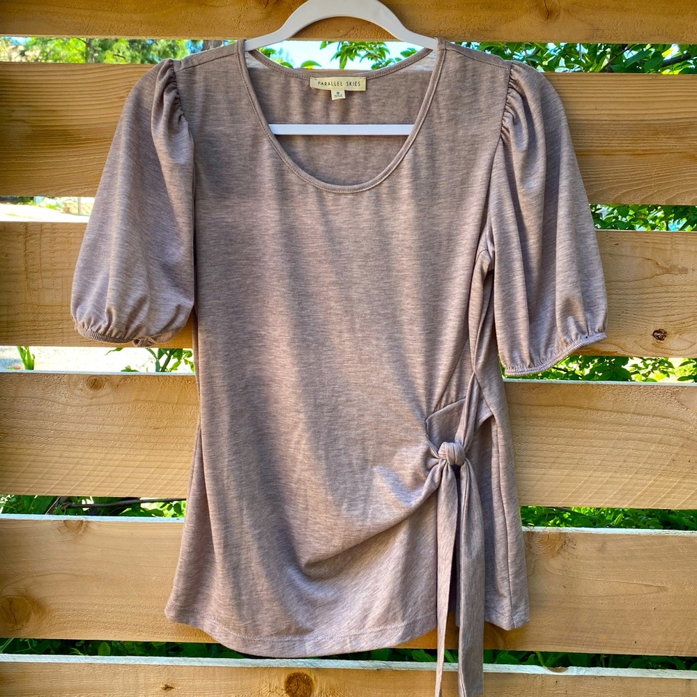 Parallel Skies Front Tie Women’s Blouse